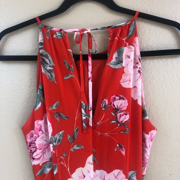 NWT Eliza J floral accordion pleated maxi dress. - Picture 9 of 15